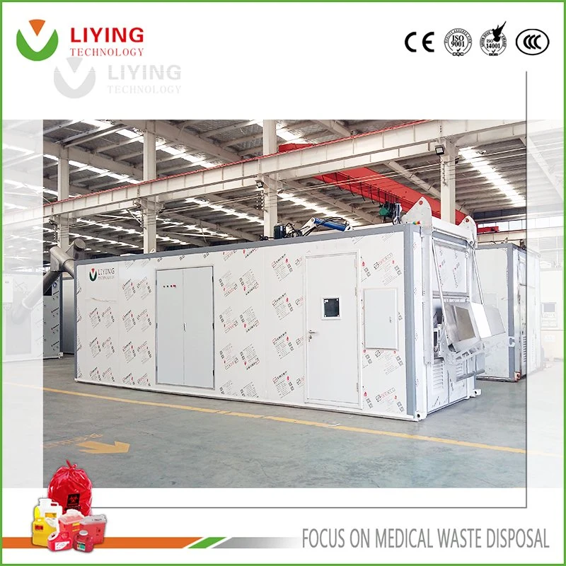 Clinical Hospital Medical Waste Microwave Disinfection Sterilize Disposal Treatment Machine Zero Emission Equipment Environmental Health Management Dervice