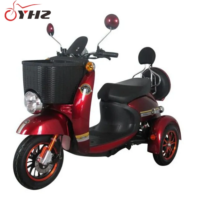 Quality 3-Wheels with Big Basket 48V20ah500W Mobility Moped Electric Scooter
