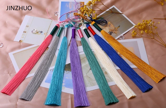 25cm Moda Tassels Mayoreo hecho a mano Fringe de seda decorativa para Uso múltiple