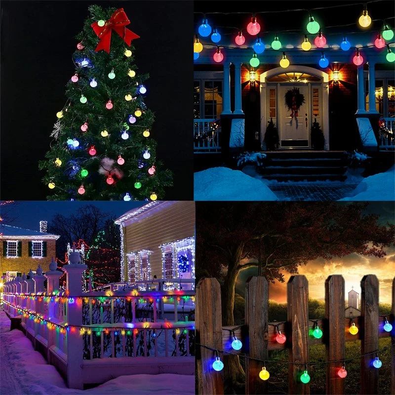 Outdoor Waterproof 10m String 100 LED Double Modes Christmas Halloween Solar Garden LED String Lights for Holiday Decoration