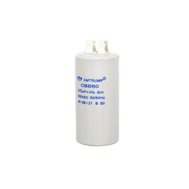 Cbb60 Capacitor 250VAC 50/60Hz 25/70/21 Single Phase Start Capacitor Asynchronous Motor