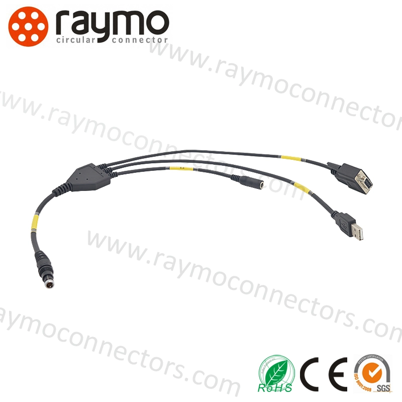 Conector BNC ensamblada con Fgg 0b 2pin macho conector del cable hembra