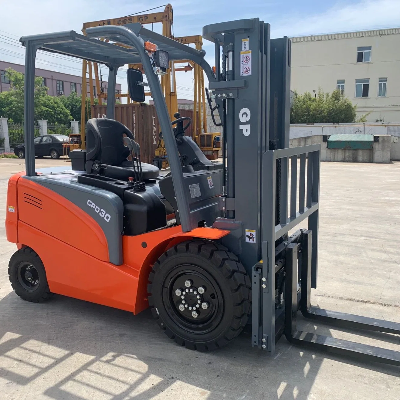 Vier Räder 1,5ton 2ton 3ton 4ton 5ton 10ton 3m 5m 6m Batteriebetrieb Elektro Diesel Benzin LPG Gelände Grobgabel Lifter LKW Gabelstapler mit Fabrik Preis