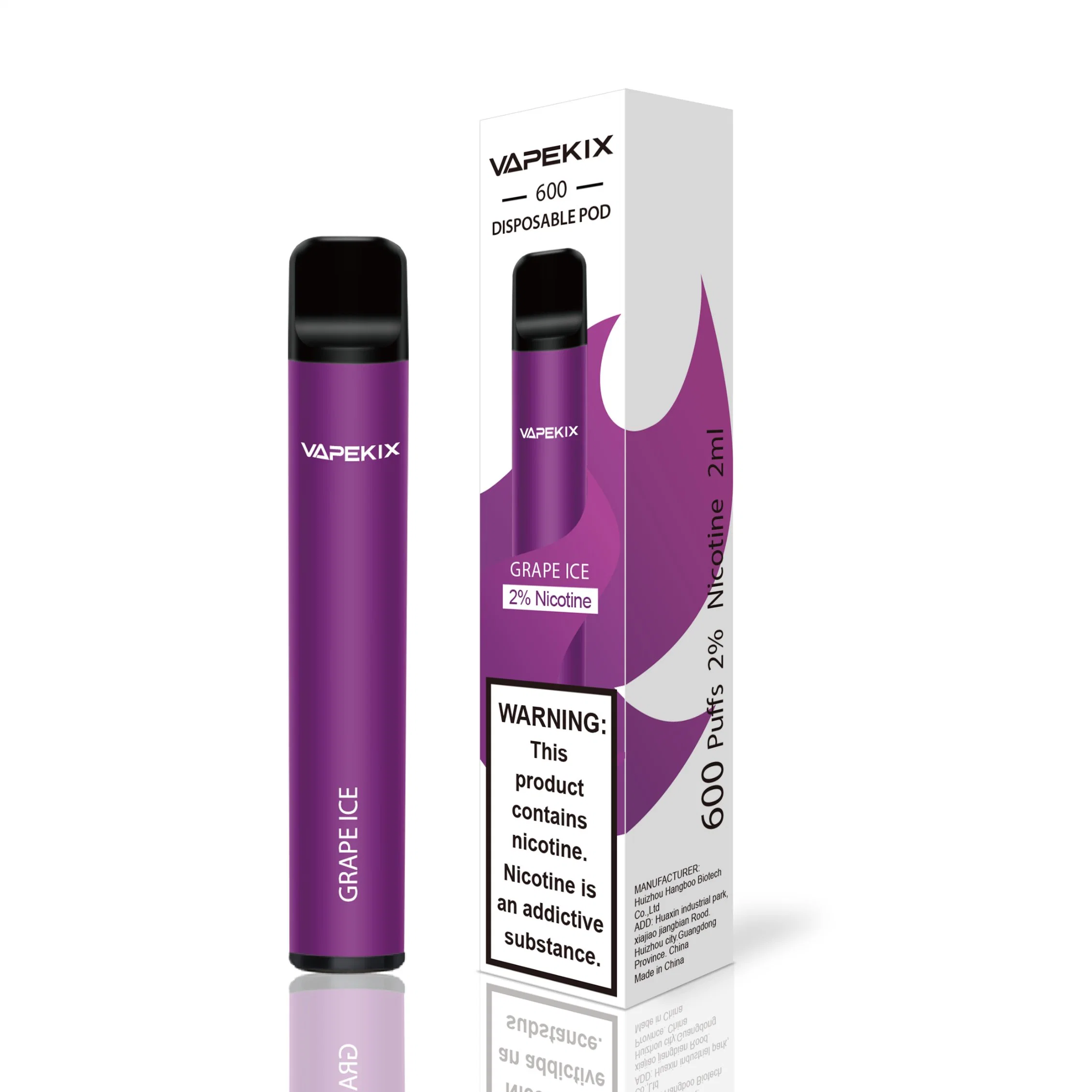 Einweg-Vape Pen Pod Rauch Vape Gerät Fashion Elektronische Zigarette Bar 600 Puff