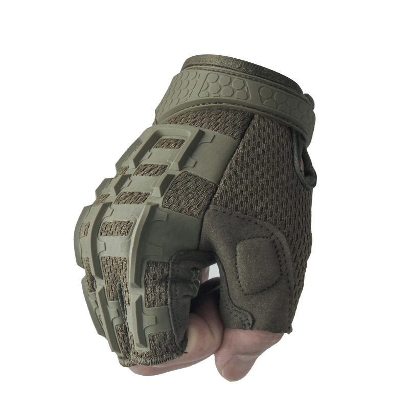 Hochwertige Abriebfeste Half Finger Nylon Combat Tactical Handschuhe Gl643