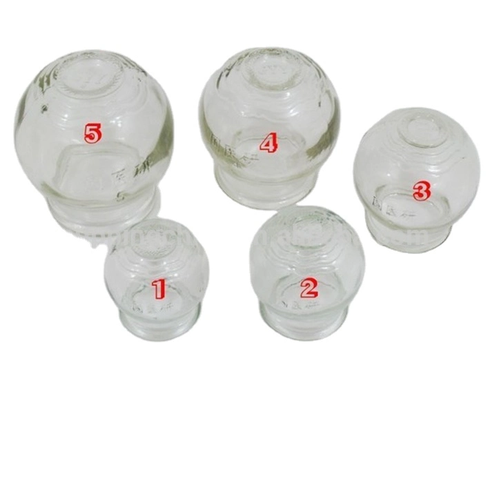 Traditional Chinese Cup Jar Extra Strong Glass Cupping Set-5 Cups