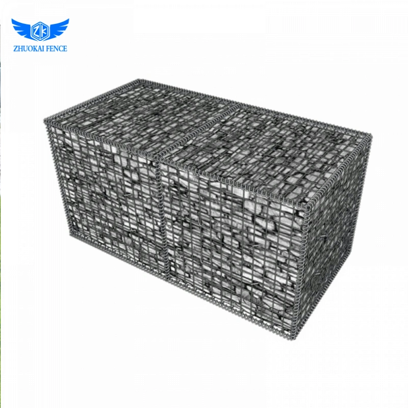 Alambre de hierro Gabion Box / Malla de alambre de acero Gabion Box / muro de contención de la jaula de Rock