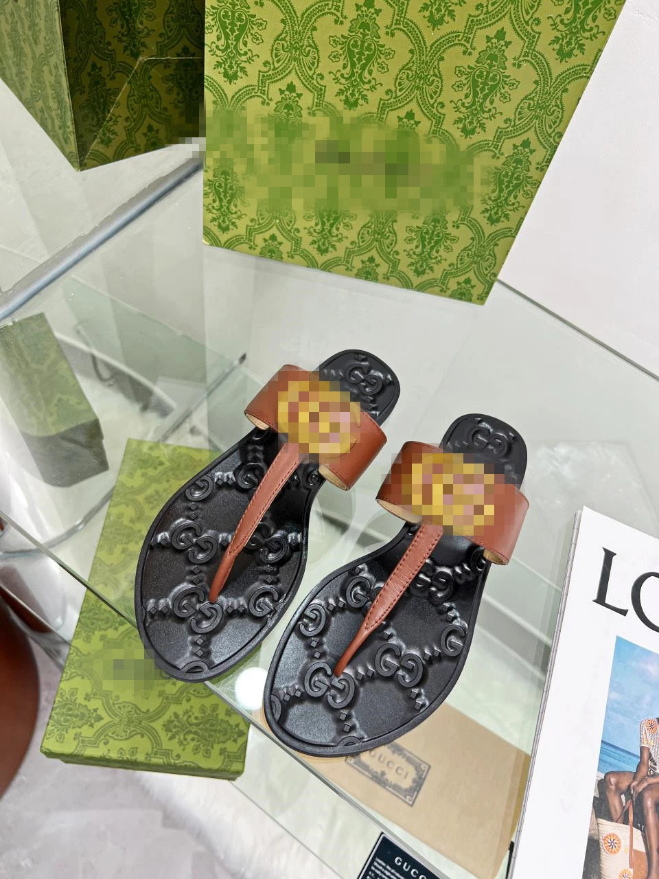 Ladies Shoes Flat Casual Oral Sandal Outdoor Slides One Tong Ladies Flat Slippers Women Flat and Sandal