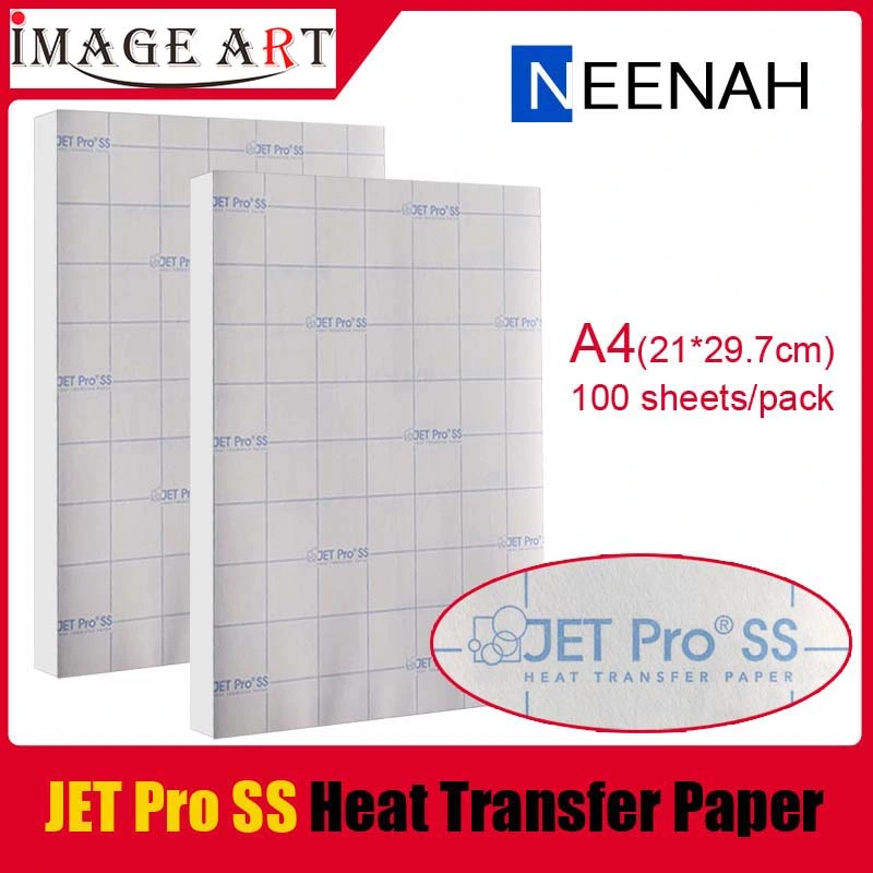 Jet PRO Ssheat Transfer Paper for Light Color T Shirt Printing A4 Size 100 Sheets/Pack