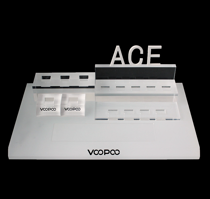 Customized Size and Type Hot Sale Cigarette and Vape Displays with LED Light