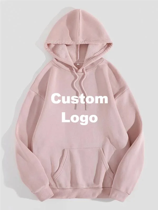 Fashion Women and Men 100% Cotton Custom Logo Printed Plain Oversized Pullovers Sweatshirts Blank Men&prime; S Hoodies Good Quality