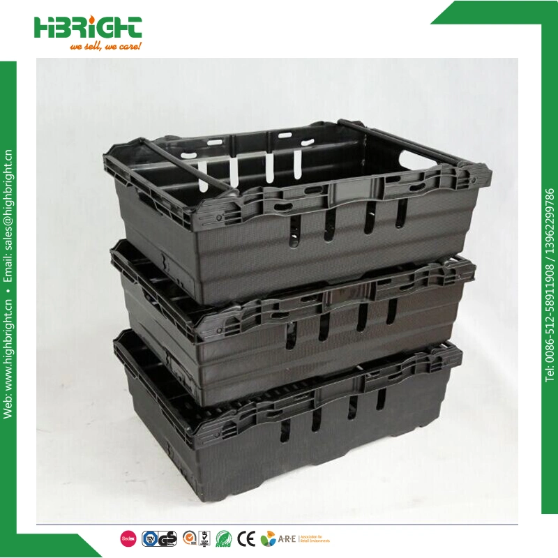 Farm Store Vented Foldable Stacking Plastic Fruit Crate