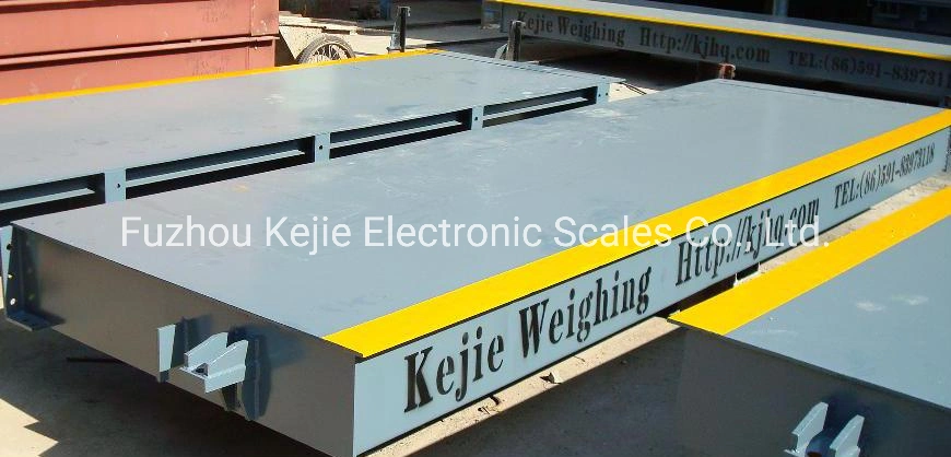 Digital Precision 60t 3X18m Truck Scale/Weighbridge with or Without Controller From China Kejie Factory for Industrial Truck Weighing