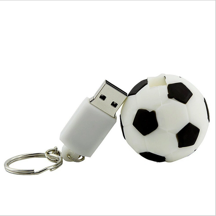 Disco USB de fútbol Unidad flash USB de PVC memoria USB personalizable