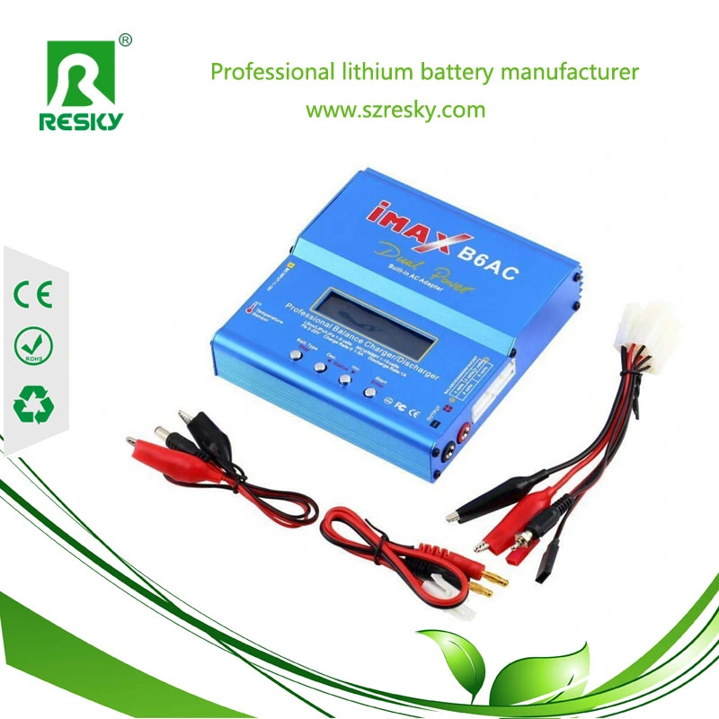 شاحن توازن Imaxb6AC بقدرة 80 واط مع قابس T لـ RC Lipo Baterry