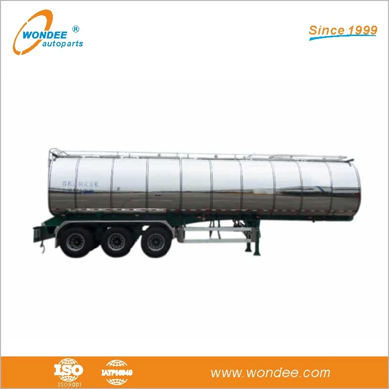 Heavy Duty 3-Axle Large Capacity Fuel Semi Trailer for Oil Transport Tanker