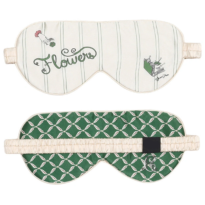 Standard Size Bespoke Printed Silk Sleep Eye Mask