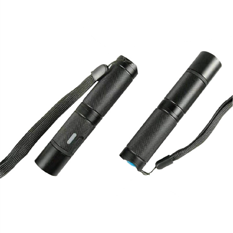 LED Flashlight Powerful Torch Light 300lm Outdoor Flashlight with Red Tail Signal