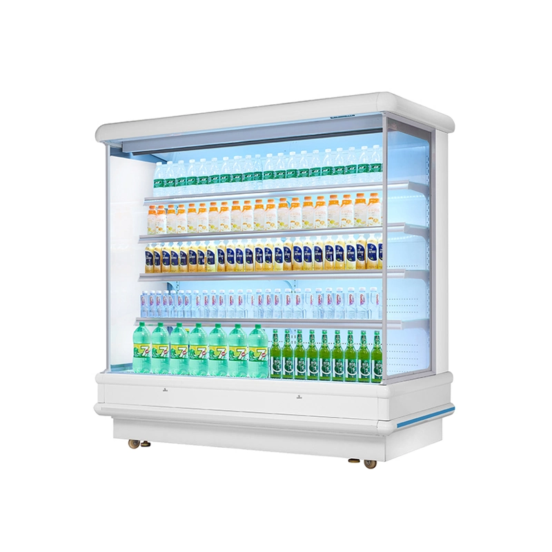 Customized Supermarket Chiller, Open Face Refrigerated Display, Remote Compressor Unit