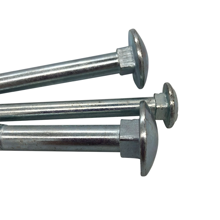 DIN603 Flat Head Metric HDG Hot Dipped Galvanized Carriage Bolt and Nut