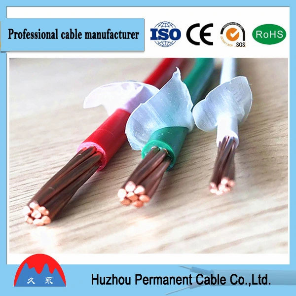 Isolamento de PVC com bainha de Nylon AWG Thhn&amp;Thwn Cabo Elétrico Elétrico Thhn 12AWG 14AWG UL83