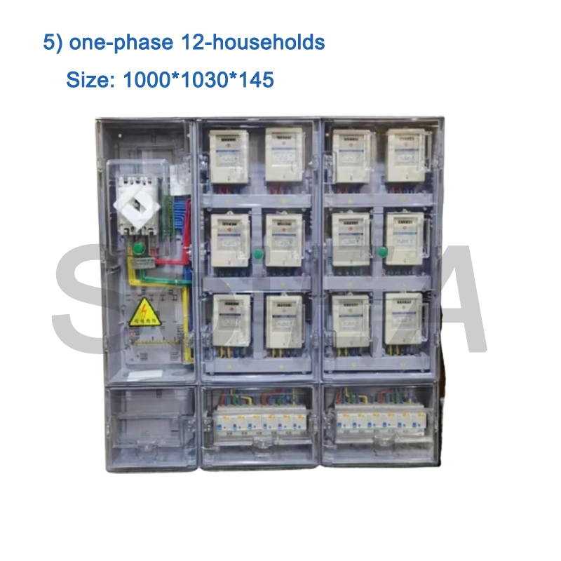 Una Sola Fase impermeable de plástico transparente de medidor de energía eléctrica monofásica Caja electrónica de un medidor de Plug-in Box