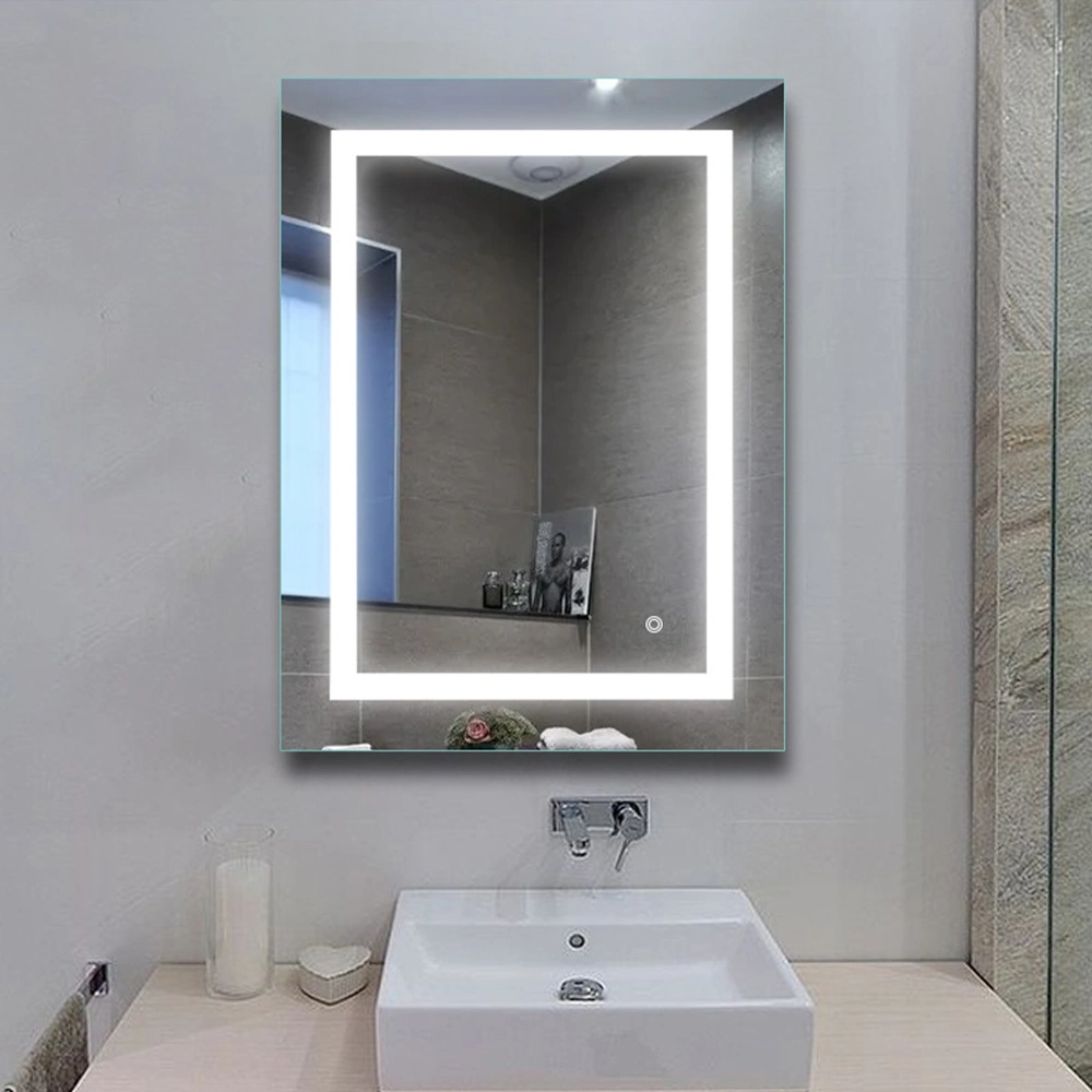 Fabricant de gros de miroir de salle de bains LED LED lumineux vanité Anti-Fog Smart miroir miroir de maquillage accessoires Bluetooth Salle de bains meubles de salon maison intelligente