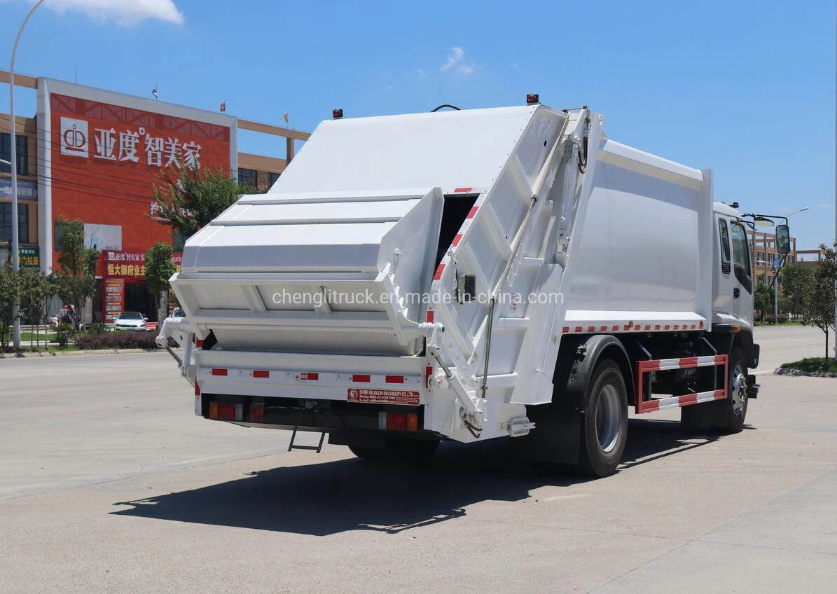 Heavy Duty de la marca japonesa 12ton ton coleccionista de rechazar la compresión de 14 camiones, 12 metros cúbicos de 14 metros cúbicos de basura camión compactador Precio