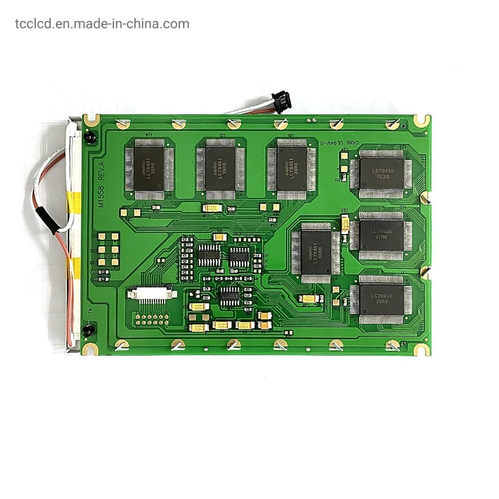 5,7 Zoll 320 X 240 PUNKTMATRIX Negativ-Display mit schwarzer Folie CCFL 320240-Schwarzweiß-LCD-Display mit Hintergrundbeleuchtung