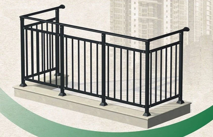 Aluminum Outdoor Balcony Stair Railing Apartment Ornamental Fence