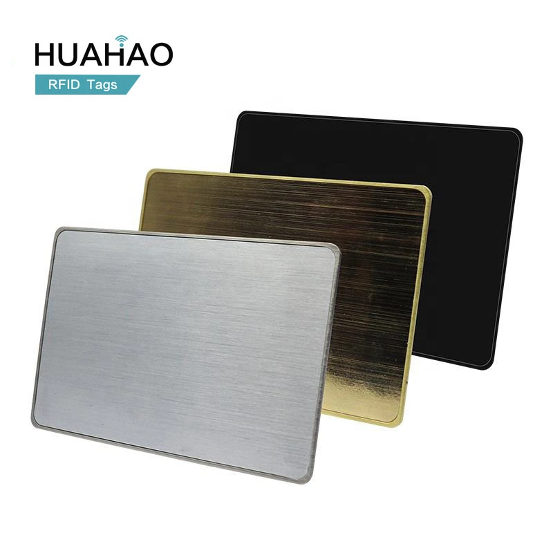 Huahao Manufacturer Custom Smart RFID NFC Metal Business Dual Frequency Key Card