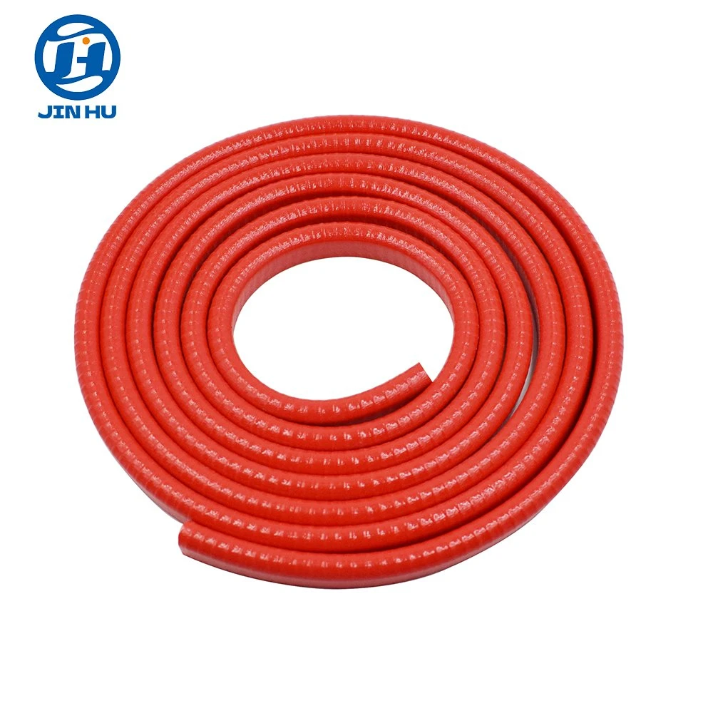 Red Custom Shape PVC/EPDM Extrusion Rubber Seal Strip (OEM)