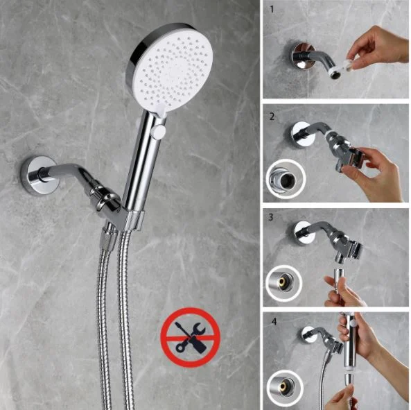 Handheld Shower Head High Pressure 3 Mode Adjustable with on/off