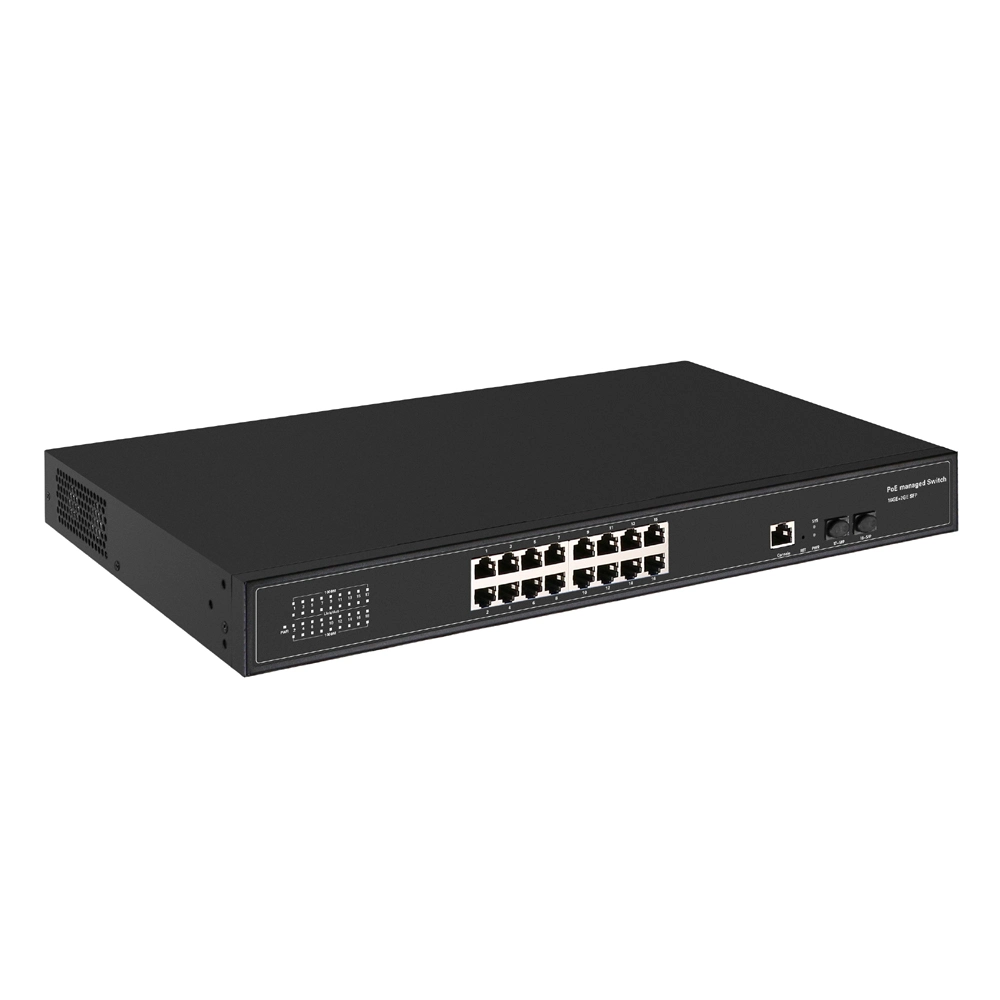 24ge+2SFP Port 24 Ports Managed Poe Switch 10/100/1000Mbps L2 Management