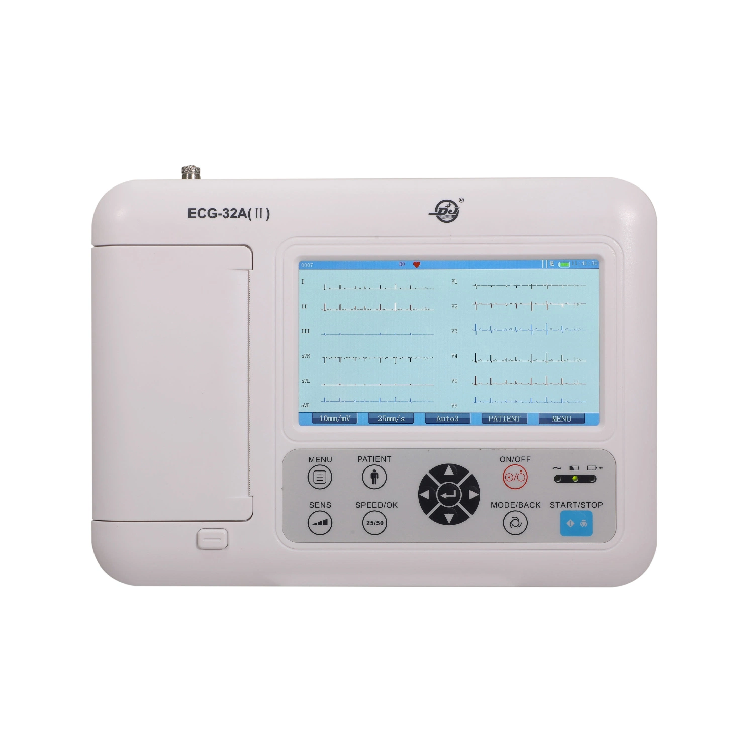 Dispositivo portátil de ECG de 3 canais com EKG