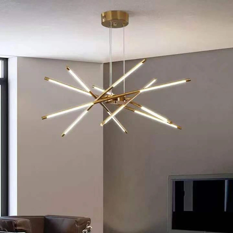 Moya New Modern Gold Black LED Luxury Modern Chandelier