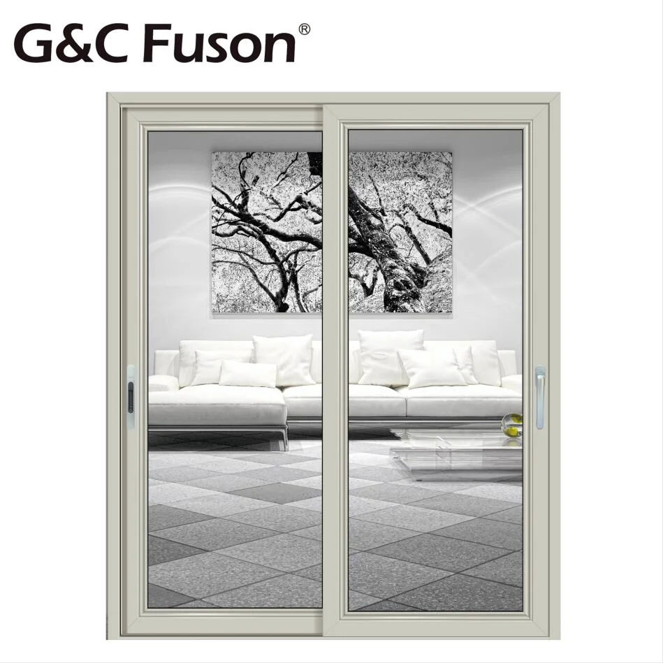 Exterior Aluminum Sliding Door with Stainless Steel Mosquito Net