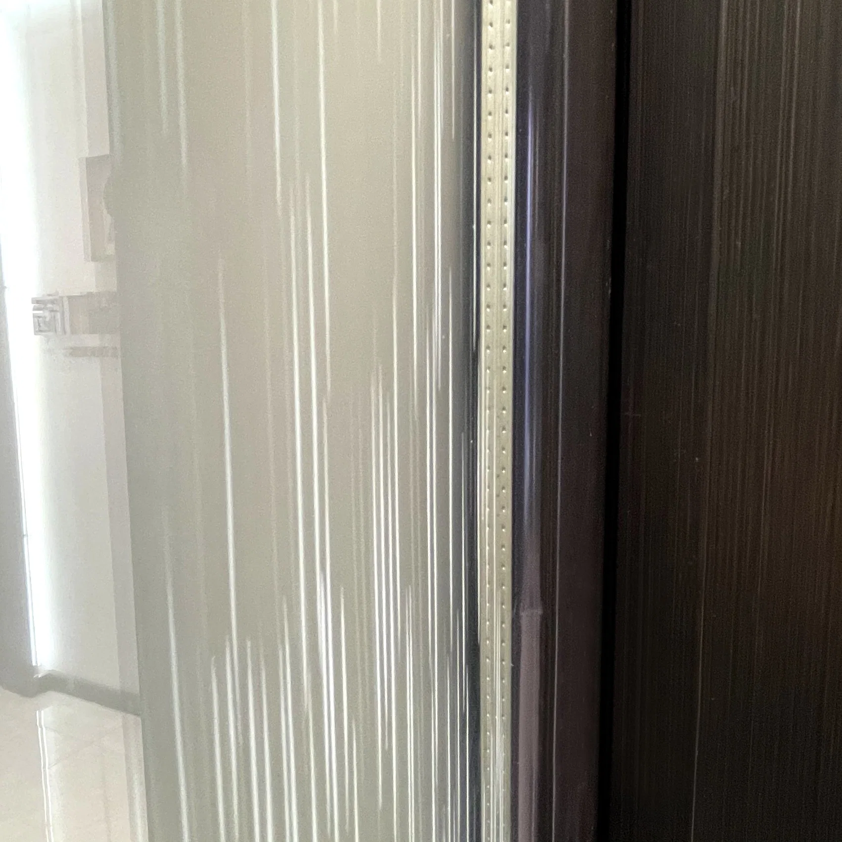 Carved Design Frosted Glass Toilet Door Bathroom Door Aluminum Hollow Glass Casement Door