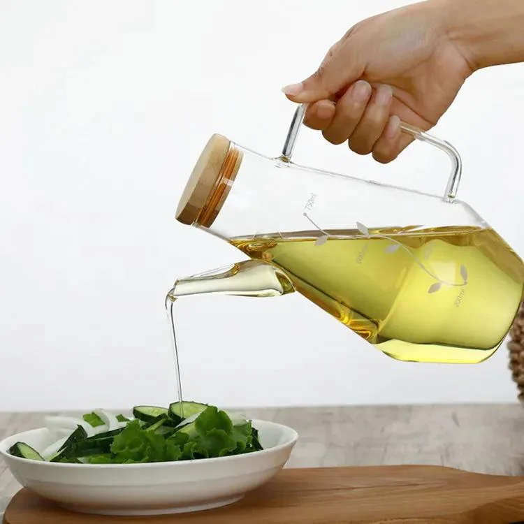 Wholesale/Supplier 500ml Glass Cooking Olive Oil Pot Seasoning Salt Sugar Sealed Condiment Jar