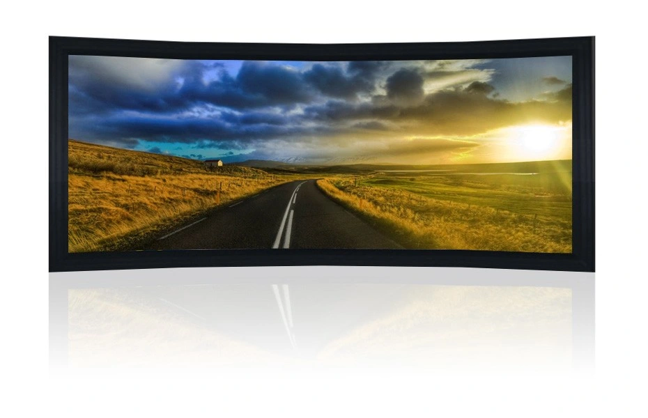 Curved Cinema Scope Fixed Projector Screen in 16: 9 Format