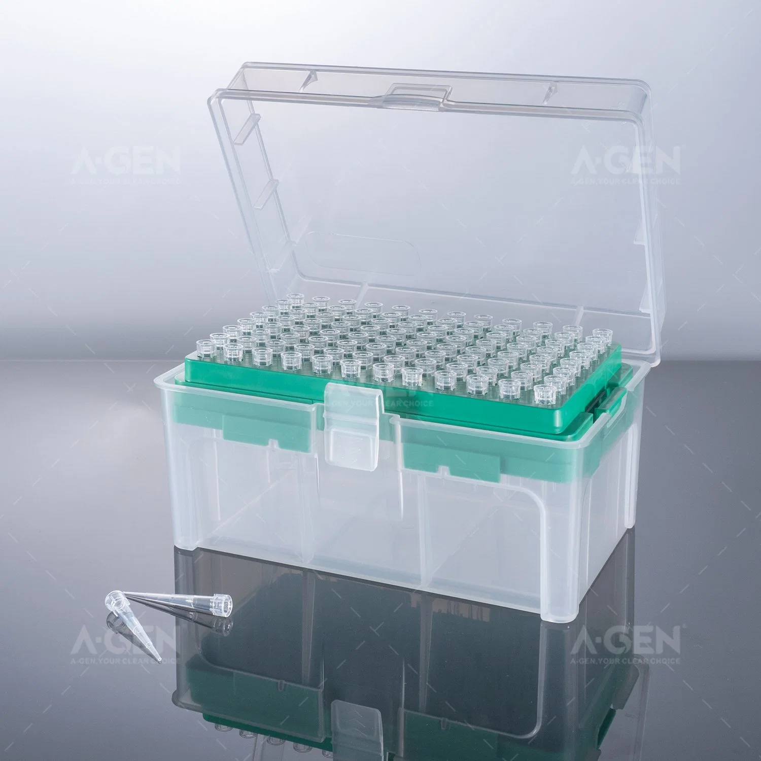 Sterilized Disposable Lab Consumables with Rack Packed, 10UL Universal Pipette Tips