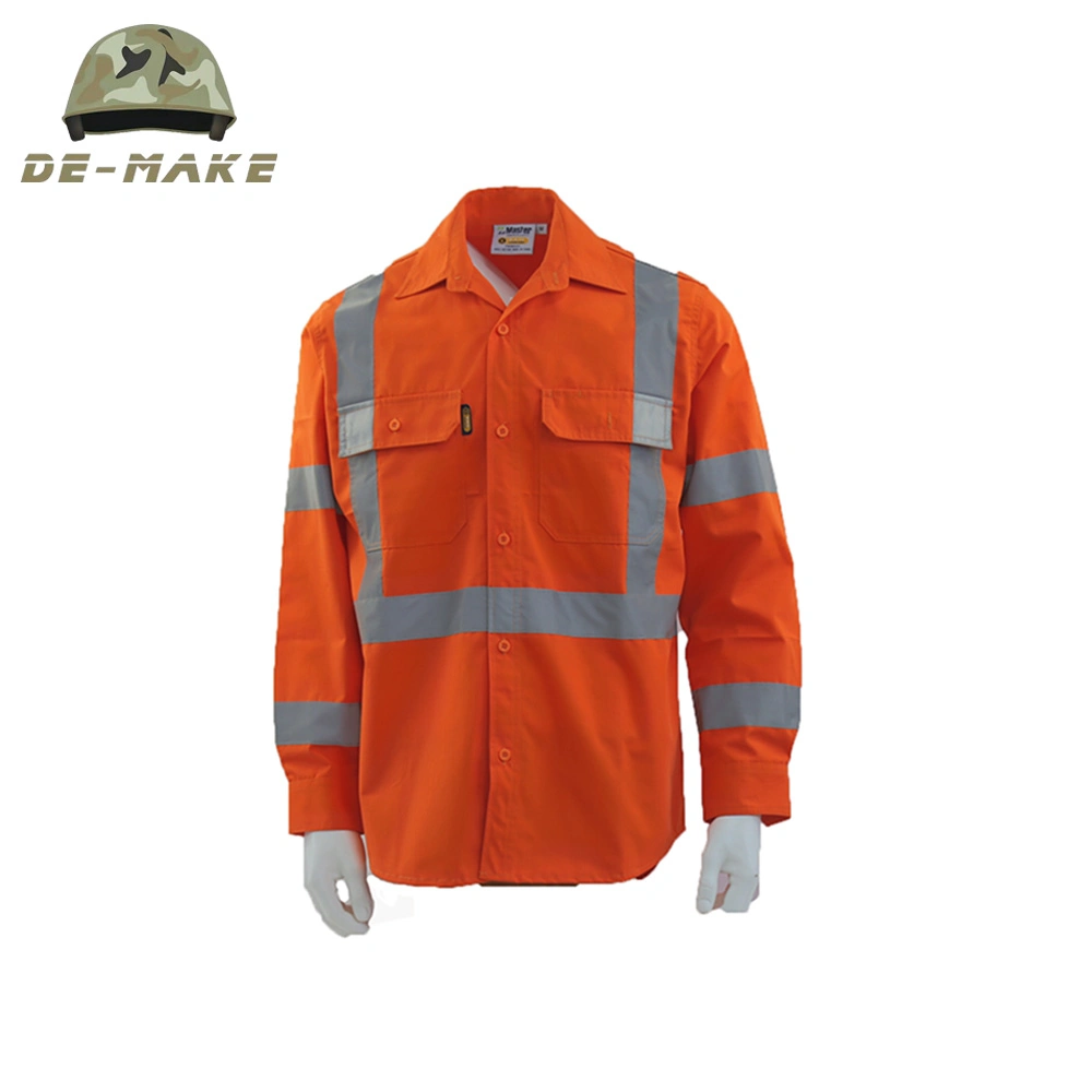 Safety Tooling Workwear Men Fluorescent Work Clothes for Men and Women High Visibility T-Shirt Cleaning Workwear