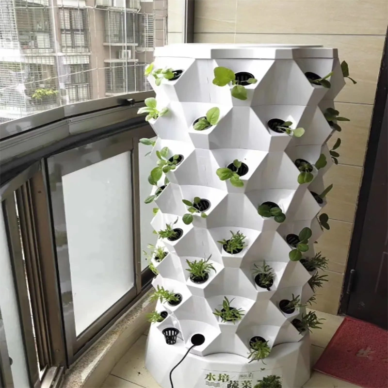 Sistema de irrigação de sistemas de cultivo hidrop ico interior Aeroponics Home Agricultura Vertical Tower Jardim com crescimento vertical da luz de LED de produtos hortícolas