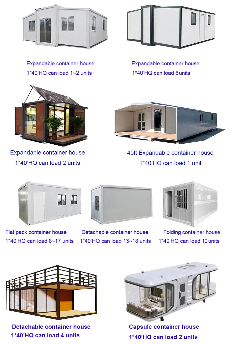 Prefabricated Building Modular Container Office Prefab Shipping Collapsible Foldable Container House Folding Homes