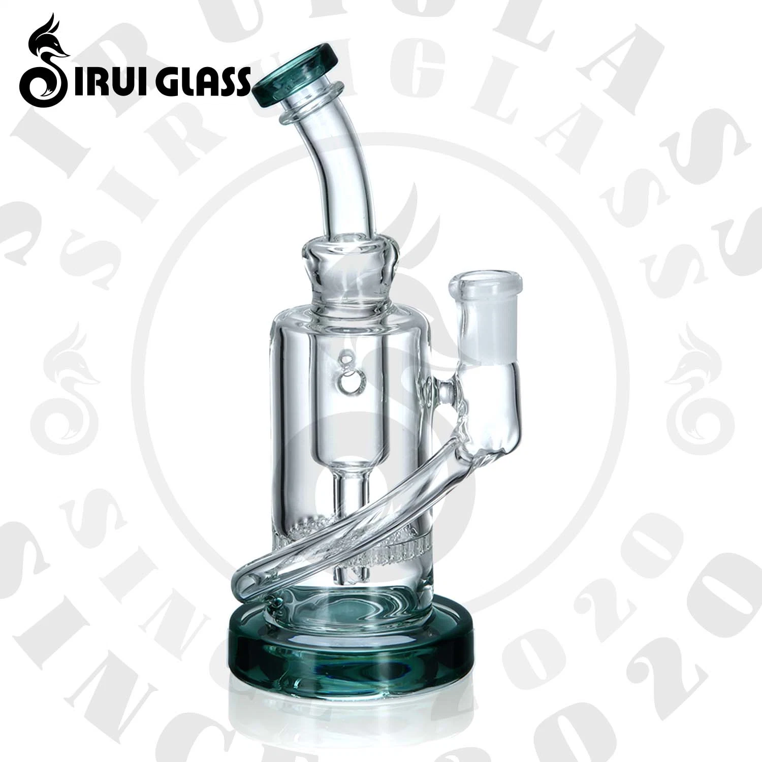 Sirui Recycle Water Pipes Glass Smoking Water Pipe Glass for Sale Straight Tube Hookah Glass Tobacco Pipes Oil Rig Heady DAB Rig