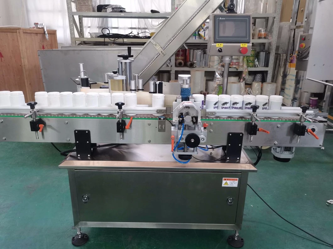 Automatic Double Side Labeling Machine Continuous Water Wine Glass Bottle Label Printing Machine