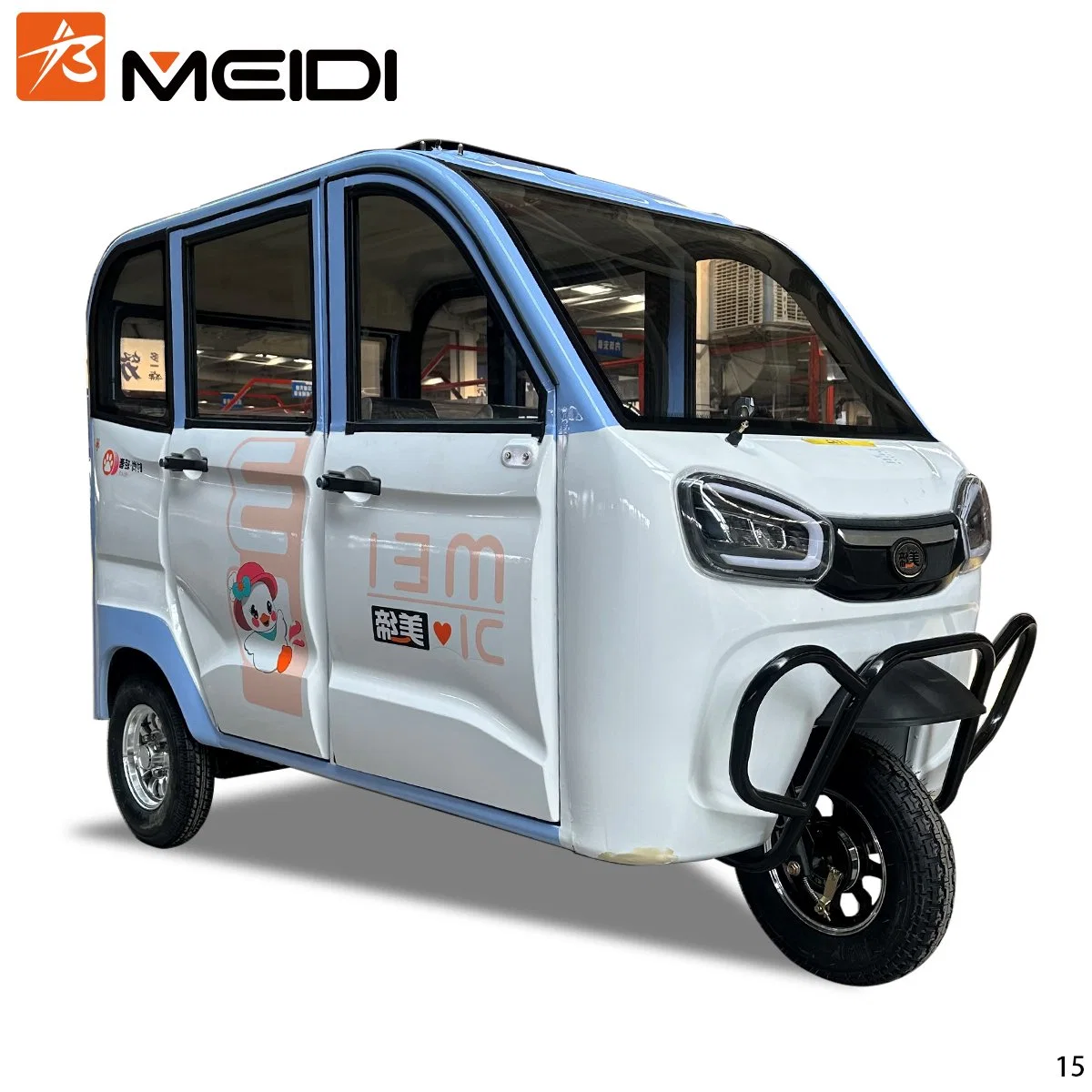 Meidi Cheap Price 4 Seats Passengers Low Speed 35km/H 800W 1000W 1200W Auto EV Scooter Motorcycle Vehicle Mini Electric Car