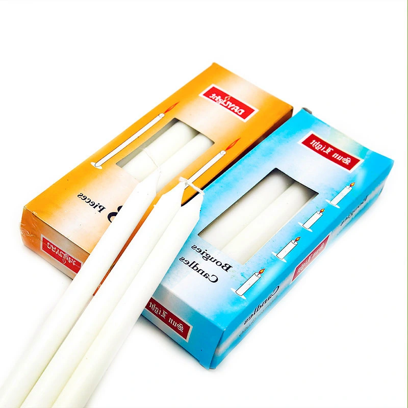 100% Cera De Parafina Velas sin humo blanco de la oración Stick velas