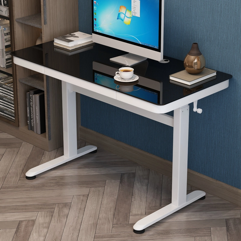 Manual Control Standing Desk Height Adjustable School Study Sit Stand Computer Desk for Home Office