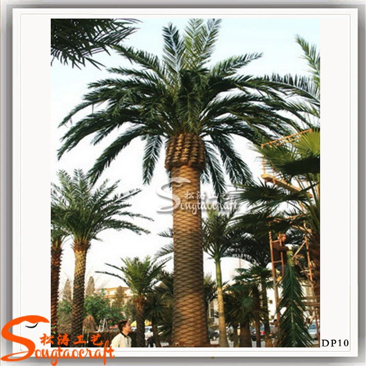 Outdoor Decoration Artificial Fake Plastic Date Palm Tree